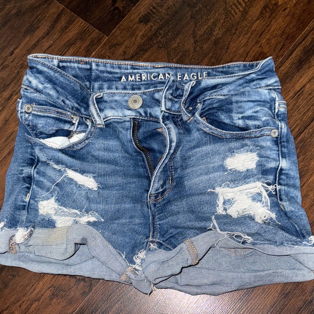 American Eagle Outfitters Ripped Denim Shorts